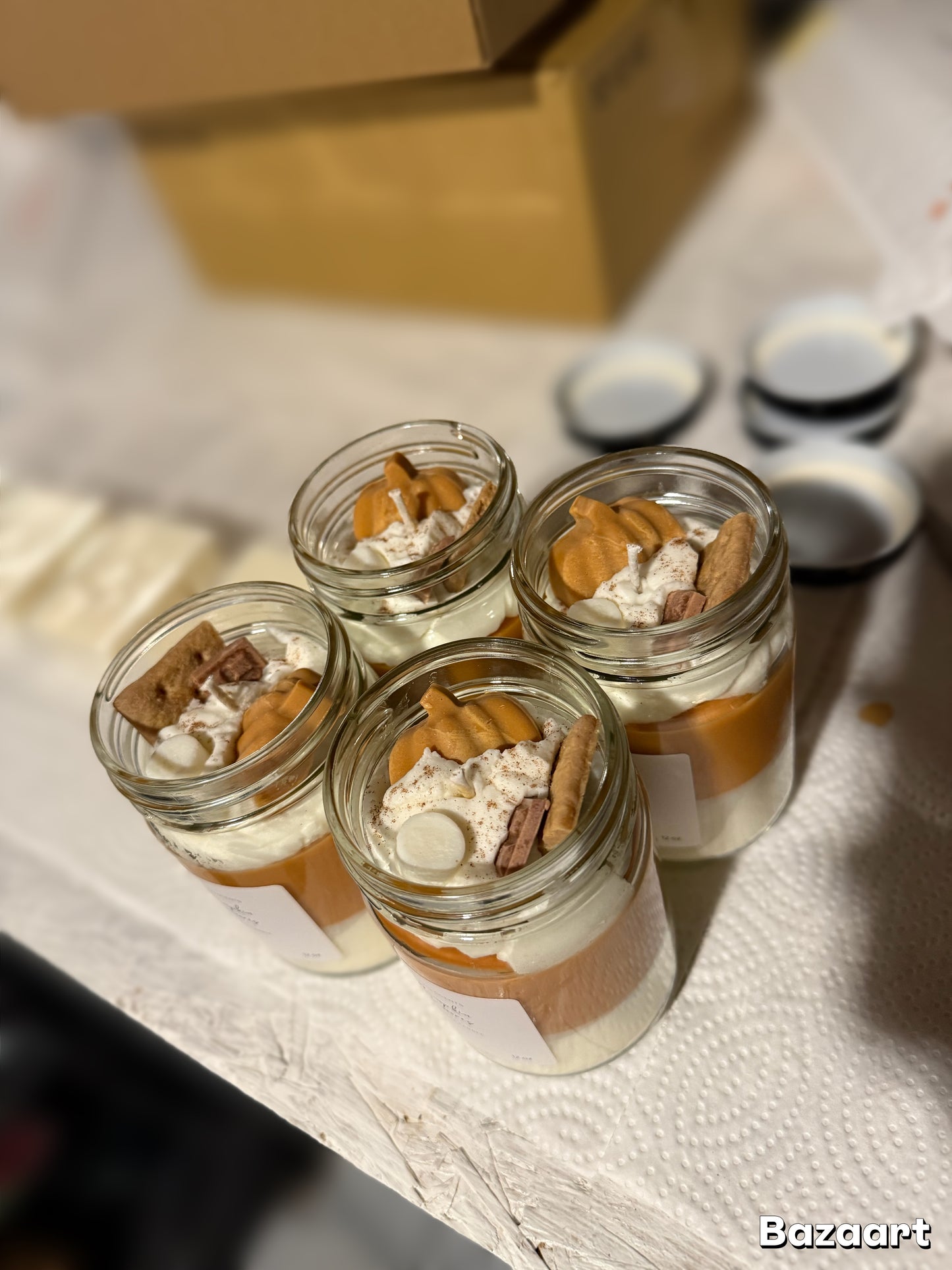 Pumpkin s’mores candle
