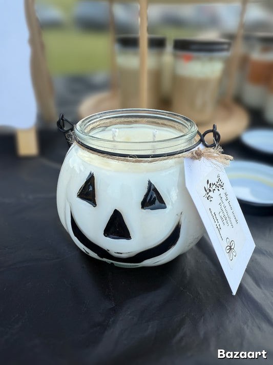 Marshmallow pumpkin latte candle