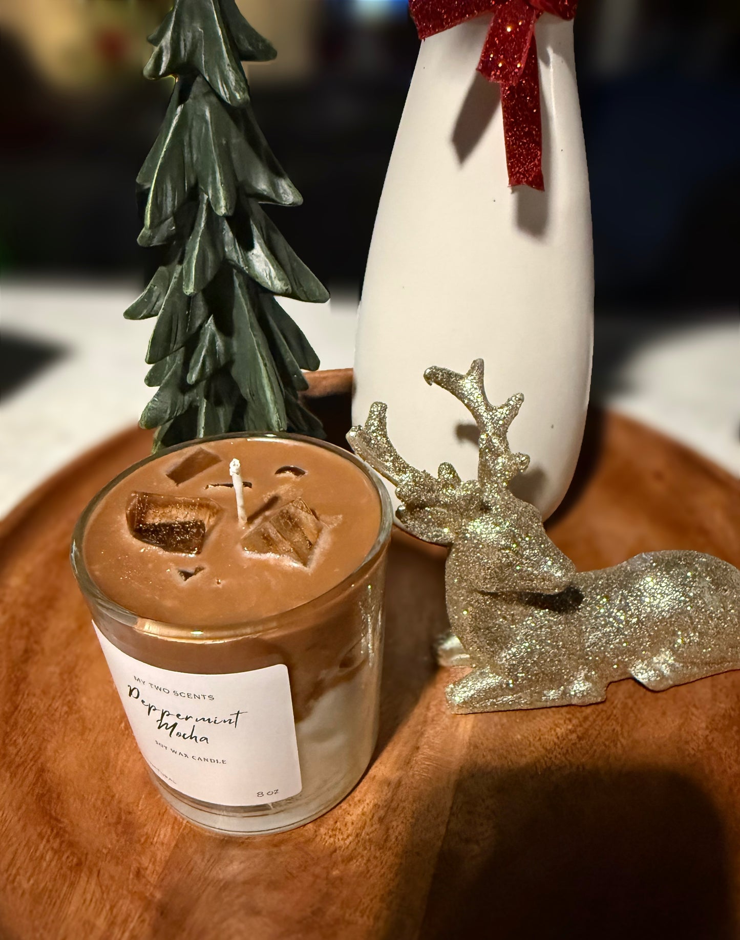 Peppermint mocha candle