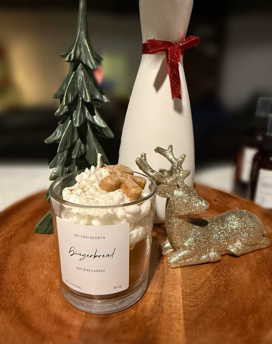 Gingerbread candle