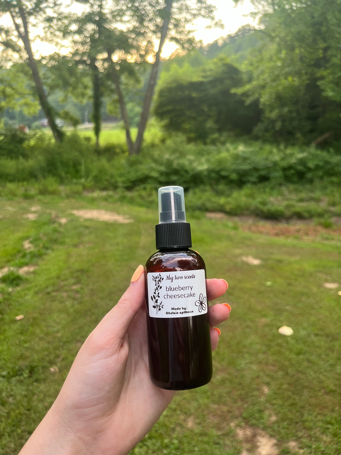 Blueberry cheesecake room spray