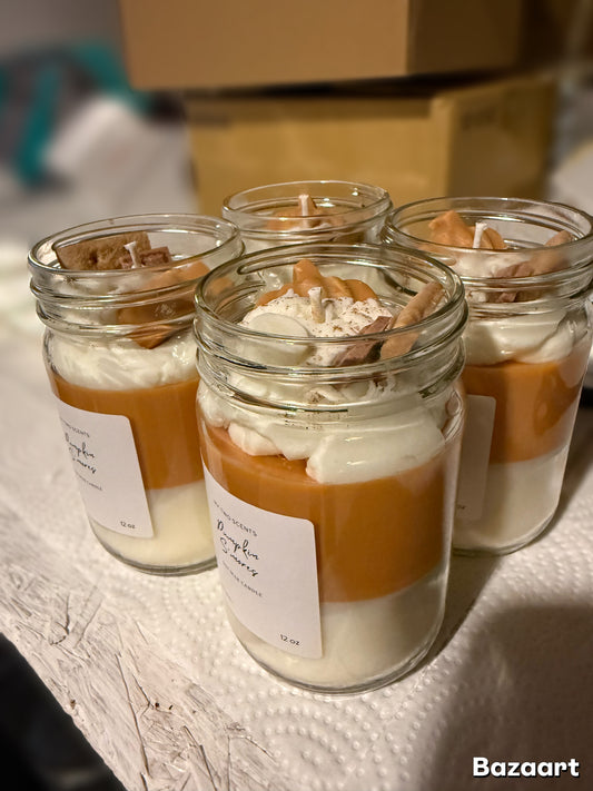 Pumpkin s’mores candle