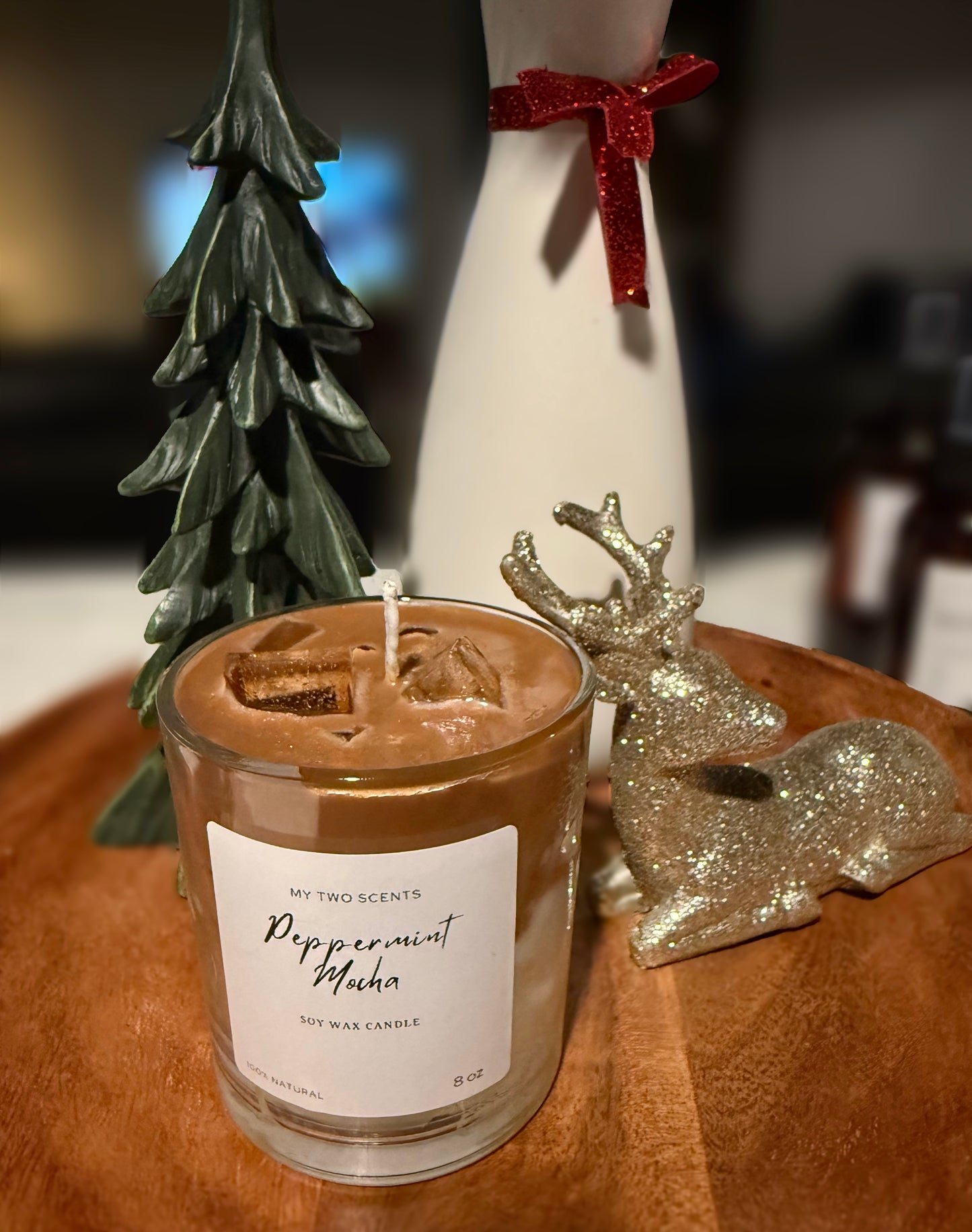Peppermint mocha candle